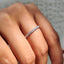 White Gold Wedding Band - Half Eternity