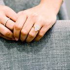 4.0 CT Pear Cut Moissanite Solitaire Engagement Ring