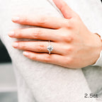 2.50 CT Round Moissanite Solitaire Engagement Ring