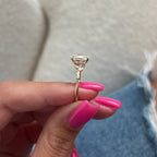 1.50 CT Oval Cut Moissanite Dainty Style Engagement Ring
