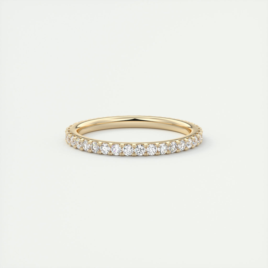 1.40CT Round Brilliant Cut Moissanite Full Eternity Unique Wedding Band