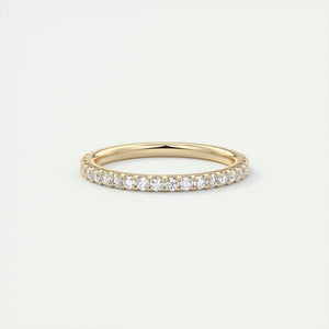 1.40CT Round Brilliant Cut Moissanite Full Eternity Unique Wedding Band