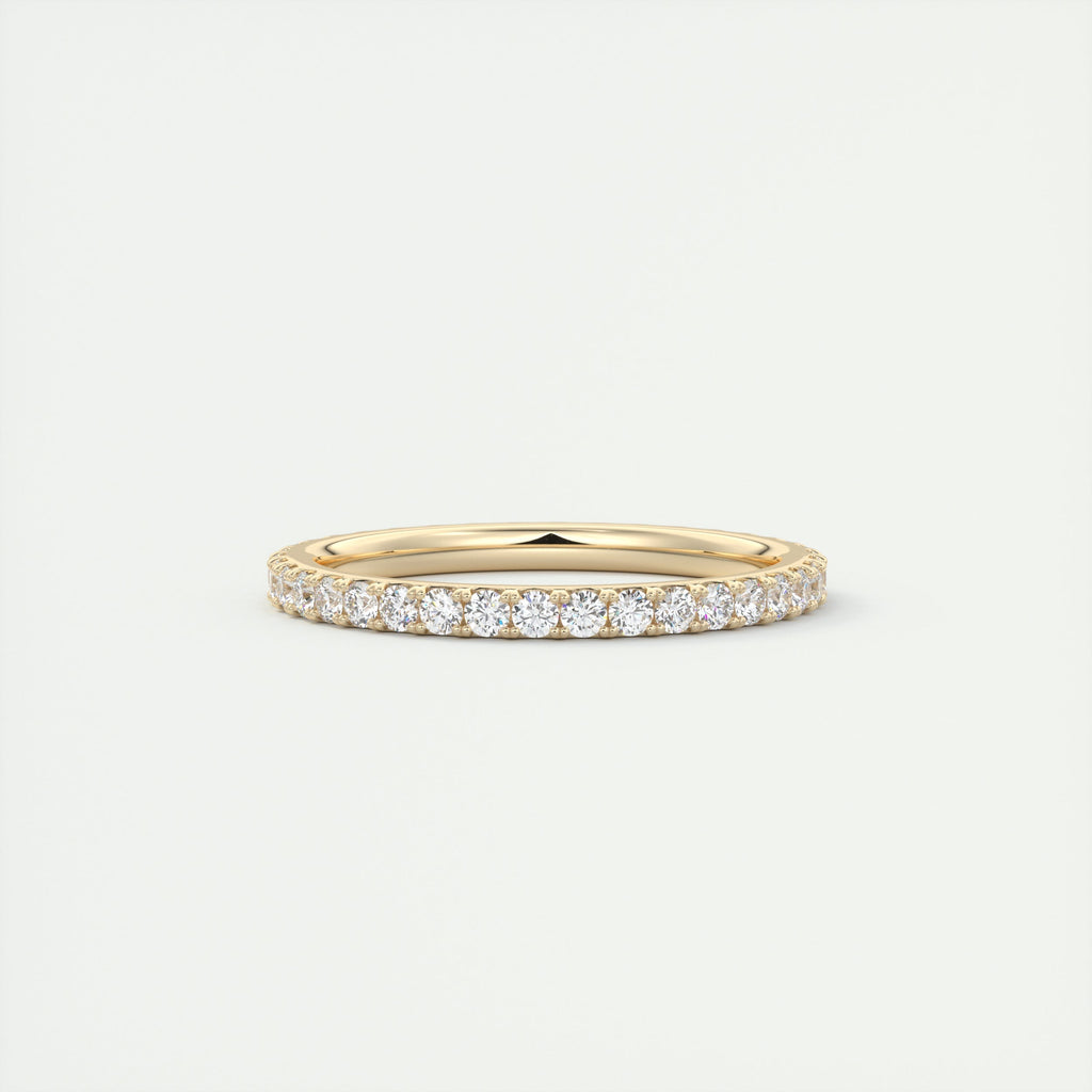 1.40CT Round Brilliant Cut Moissanite Full Eternity Unique Wedding Band