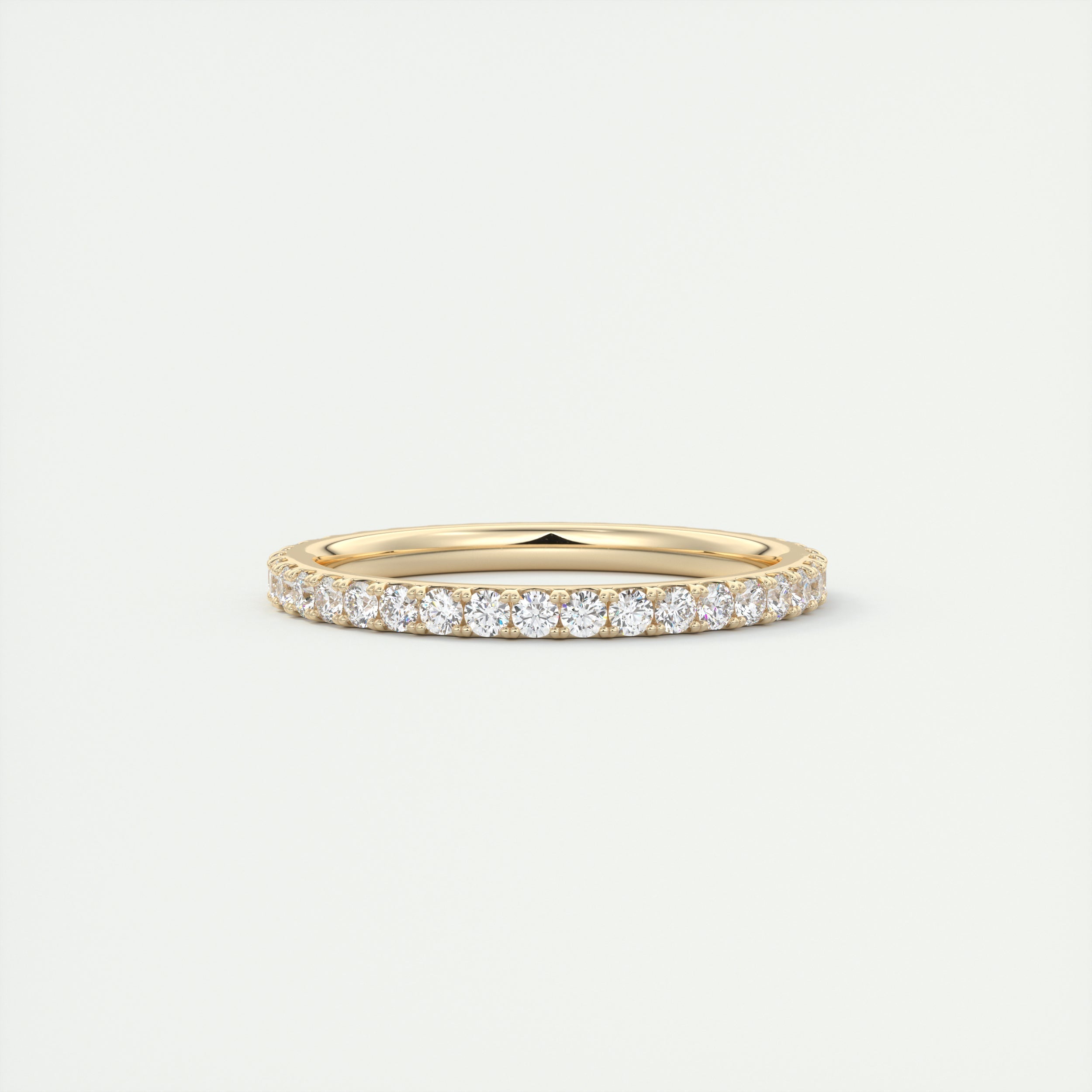 1.40CT Round Brilliant Cut Moissanite Full Eternity Unique Wedding Band