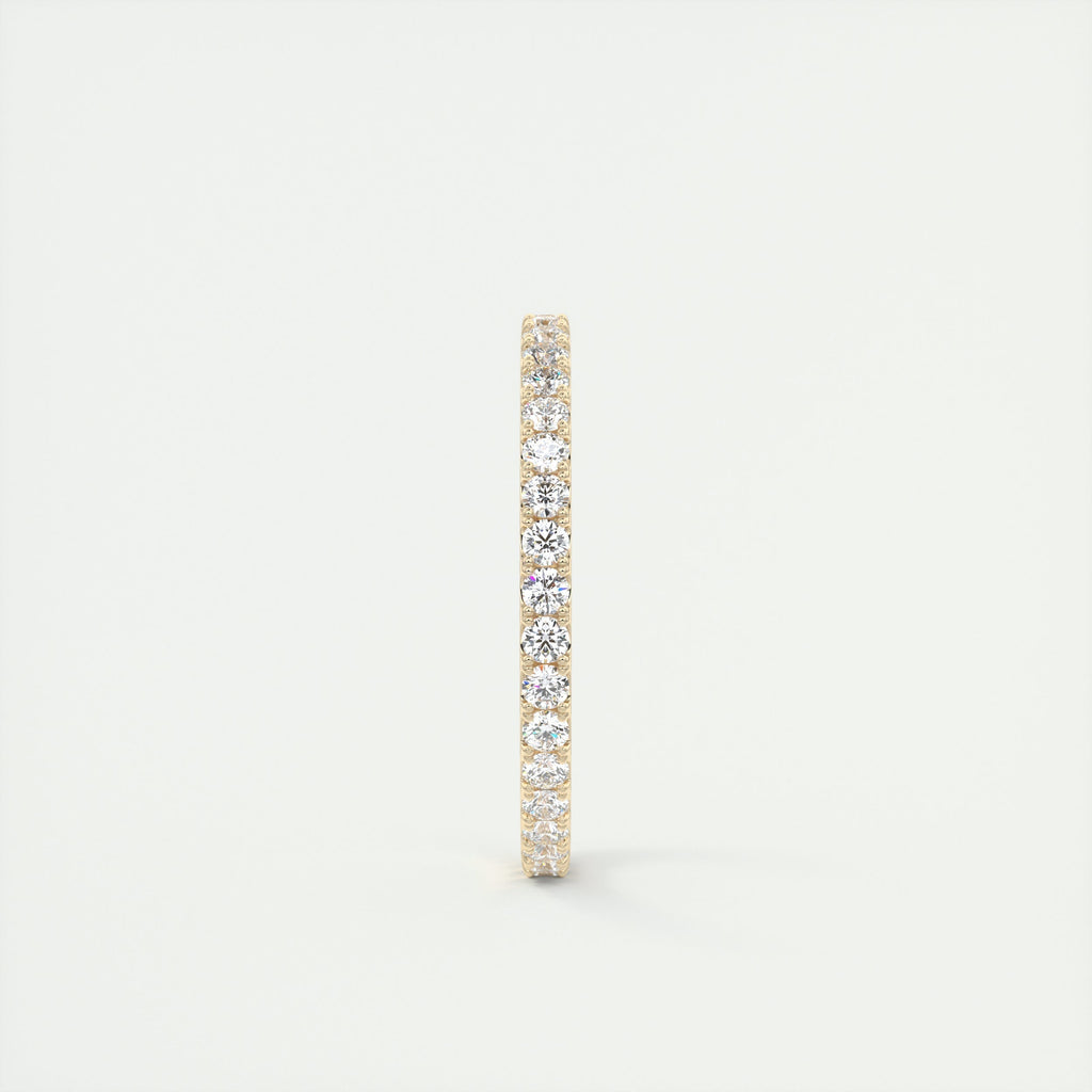 1.40CT Round Brilliant Cut Moissanite Full Eternity Unique Wedding Band