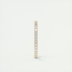 1.40CT Round Brilliant Cut Moissanite Full Eternity Unique Wedding Band