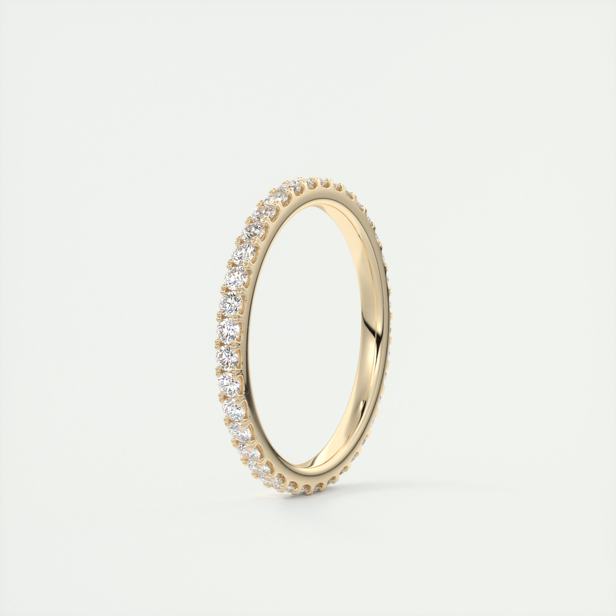 1.40CT Round Brilliant Cut Moissanite Full Eternity Unique Wedding Band