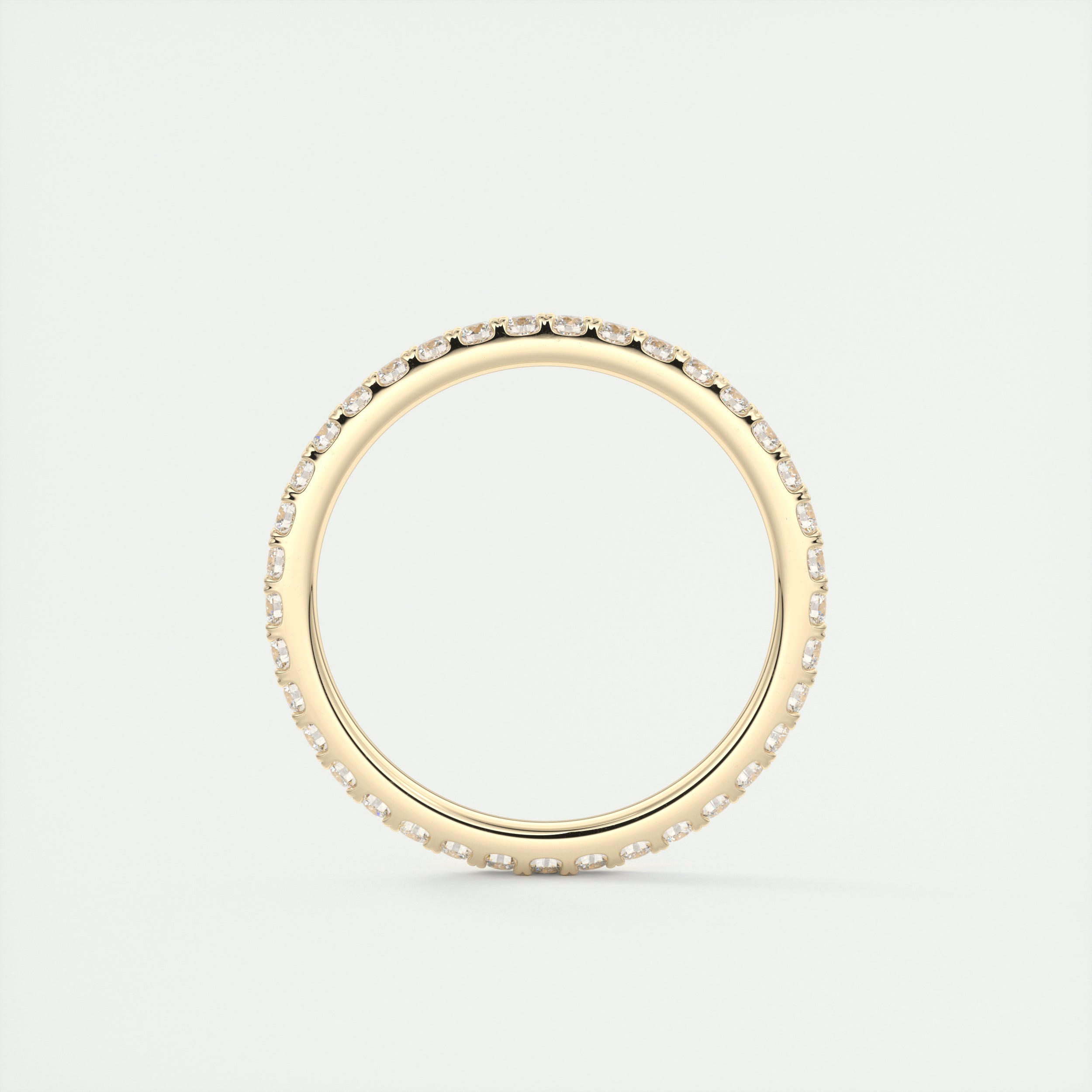 1.40CT Round Brilliant Cut Moissanite Full Eternity Unique Wedding Band