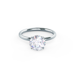 1.75 CT Round Brilliant Cut Moissanite Solitaire Engagement Ring