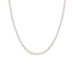 Trillion Cut Moissanite Diamond Tennis Necklace