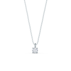 0.50-1.0ct Round Brilliant Cut Moissanite Solitaire Necklace
