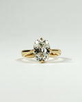 1.0 -3.0 CT Elongated Cushion ⁠Cut Lab Grown Diamond Solitaire Engagement Ring