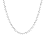 Heart Cut Moissanite Diamond Tennis Necklace