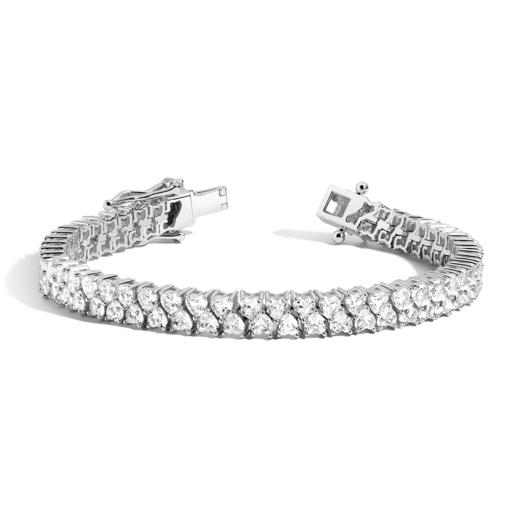 Heart Cut Moissanite Diamond Tennis bracelets