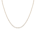 Round Moissanite Diamond Tennis Necklace