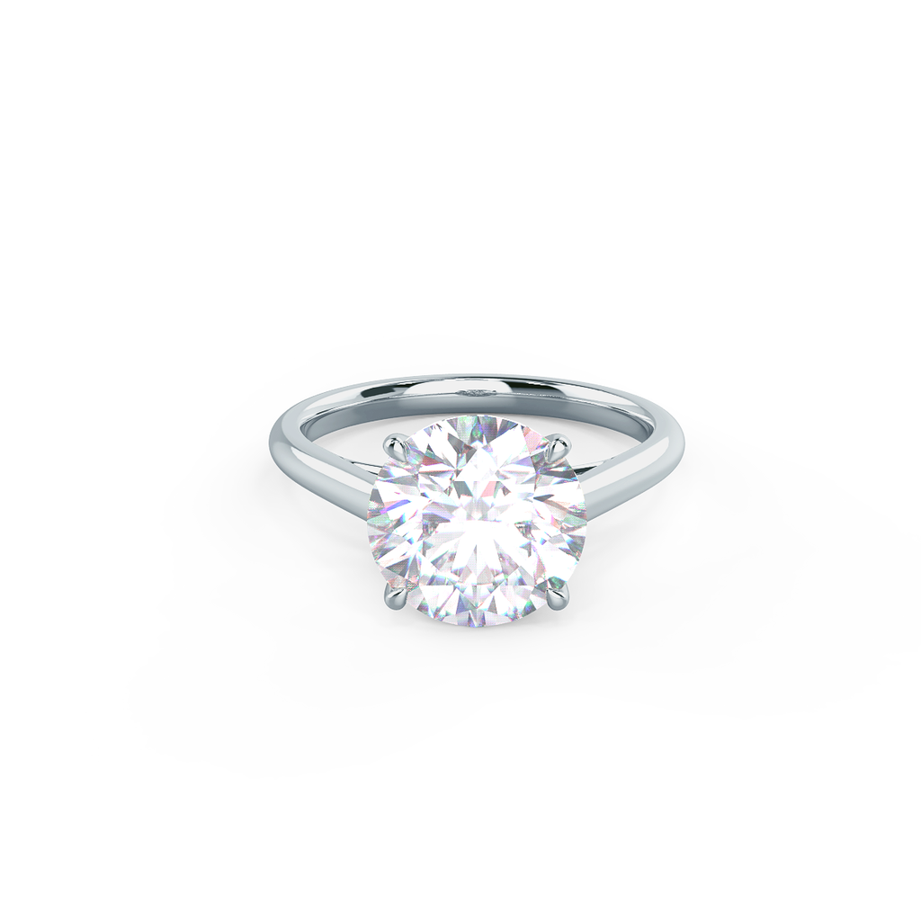 1.50 CT Round Brilliant Cut Moissanite Solitaire Engagement Ring