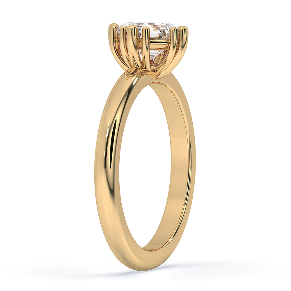 Solitaire Asscher Cut Diamond Ring Secondary image