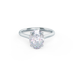 2.50 CT Oval Moissanite Solitaire Engagement Ring