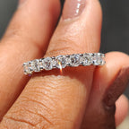 Full Eternity Yellow Gold Wedding Band