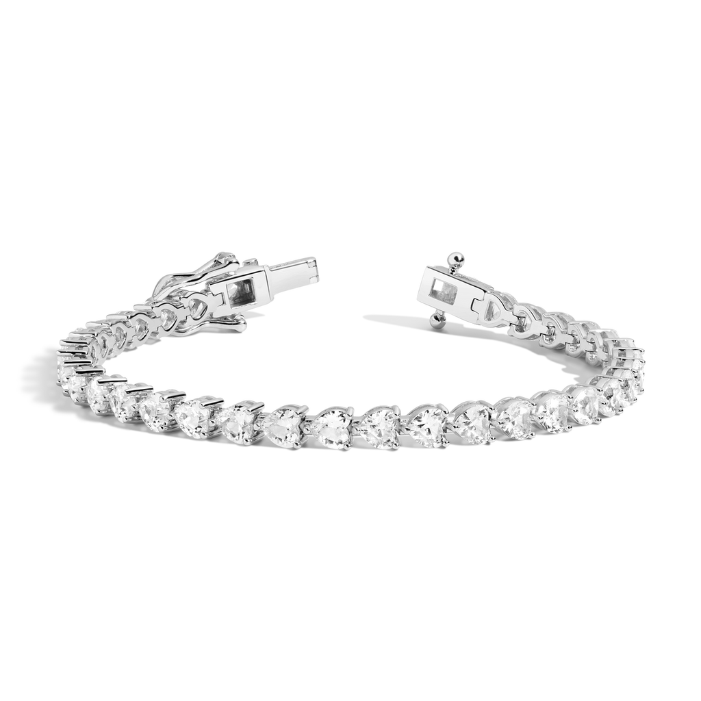 Heart Cut Moissanite Diamond Tennis bracelets