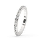 Half Eternity Wedding Band - White Gold
