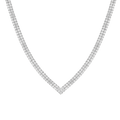 Round Cut Moissanite Diamond Tennis Necklace