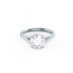 1.50 CT Round Moissanite Solitaire Style Engagement Ring