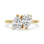 Toi et Moi Ring with Pear Diamond