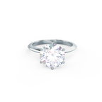 2.50 CT Round Moissanite Solitaire Engagement Ring