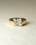 1.50 -3.80 CT Elongated Cushion ⁠Cut Lab Grown Diamond Bezel Engagement Ring