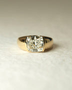 1.50 -3.80 CT Elongated Cushion ⁠Cut Lab Grown Diamond Bezel Engagement Ring