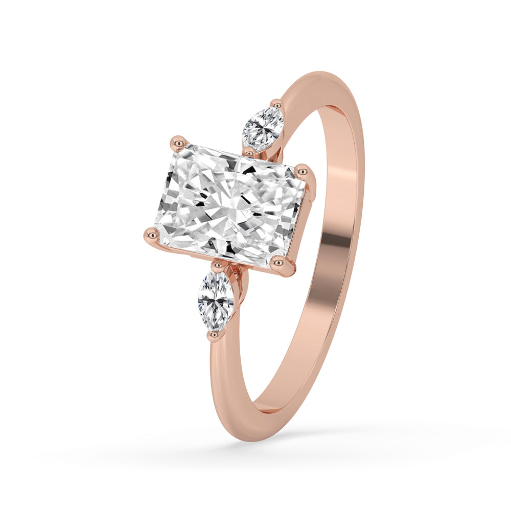 Radiant Cut Engagement Ring