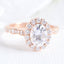 1.50 CT Oval Cut Vintage pave Style Moissanite Engagement Ring