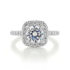 1.20CT Round Cut Unique Setting Moissanite Engagement Ring
