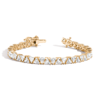 Trillion Cut Moissanite Diamond Tennis bracelets