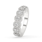 Half Eternity Round Cut Wedding Band