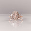 2.0 CT Oval Moissanite Three Stones Engagement Ring