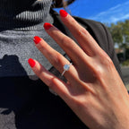 1.50 CT Round Cut Moissanite Pave Setting Engagement Ring