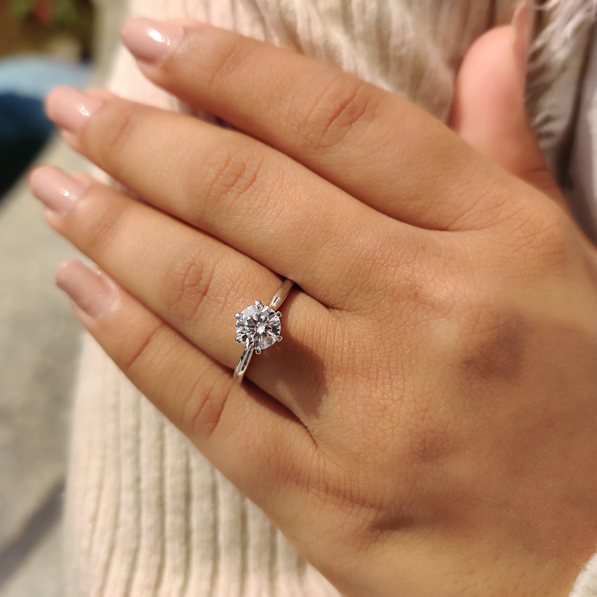 Round Diamond Solitaire Engagement Ring Secondary image