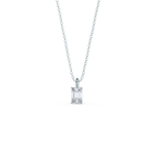 0.70 CT-1.50 CT Emerald Cut Moissanite Solitaire Necklace