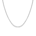 Round Moissanite Diamond Tennis Necklace