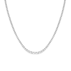 Round Moissanite Diamond Tennis Necklace