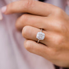 4.50 CT Cushion Cut Moissanite Solitaire Engagement Ring