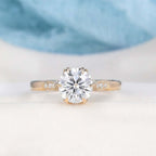 1.50CT Round Cut Moissanit Engagement Ring