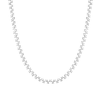Round Cut Moissanite Diamond Tennis Necklace
