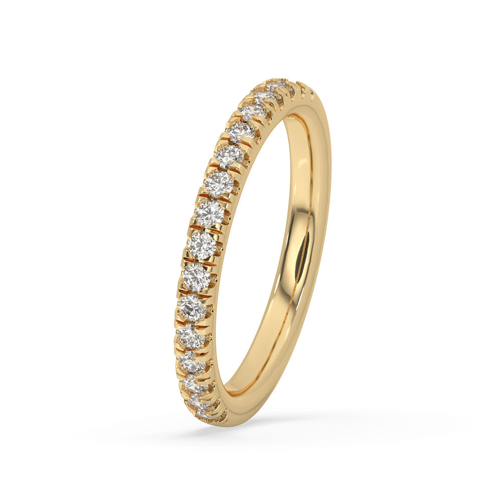 Simple Wedding Band - Half Eternity Secondary image