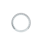 1.0 TCW Round Brilliant Cut 3/4 Eternity Moissanite Wedding Band