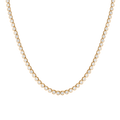 Round Cut Moissanite Diamond Bezel Tennis Necklace