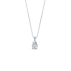 0.50 CT-1.0 CT Pear Cut Moissanite Solitaire Layering Necklace
