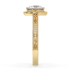 Vintage Diamond Ring In Art Deco Setting